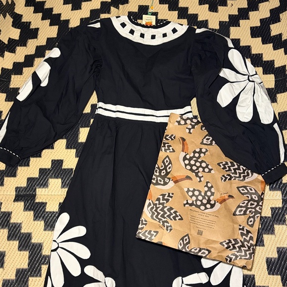 NWT FARM Rio Black Nature Maxi Dress Sz XXS - Picture 10 of 11